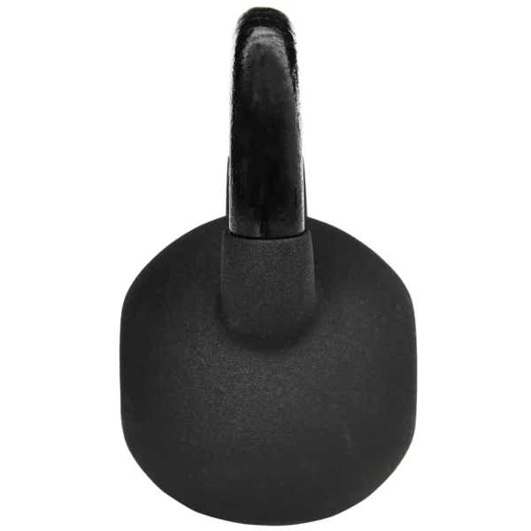 Kettlebell 10 kg gietijzer met neopreen coating, vloervriendelijk, ideaal voor fitness & krachttraining, zwart 8
