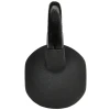 Kettlebell 12 kg gietijzer met neopreen coating vloervriendelijk, zwarte swing gewicht voor fitness & workout 9
