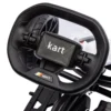 Kinder elektrische kart 12 v 3 5km/h drift kart met 2 voudig verstelbare modus, veiligheidsgordel, stuur, go kart kinderrijtuig voor 3 8 jaar kinderen, wit 10