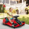 Kinder elektrische kart 12 v 3 8km/h drift kart met driftmodus, langzame start, go kart met lichtjes muziek, veiligheidsgordel kinderrijtuig voor 8 12 jaar kinderen rood 2