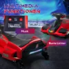 Kinder elektrische kart 12 v 3 8km/h drift kart met driftmodus, langzame start, go kart met lichtjes muziek, veiligheidsgordel kinderrijtuig voor 8 12 jaar kinderen rood 6