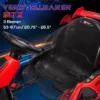 Kinder elektrische kart 24 v 6 12km/h drift kart met driftmodus, langzame start, 3 voudig verstelbare stoel go kart met display muziek, veiligheidsgordel kinderrijtuig voor 6 12 jaar kinderen rood 7