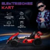 Kinder elektrische kart 24 v 6 12km/h drift kart met driftmodus, langzame start, 3 voudig verstelbare stoel go kart met display muziek, veiligheidsgordel kinderrijtuig voor 6 12 jaar kinderen rood 8