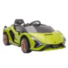 Kindervoertuig, elektrische auto lamborghini sian 2 zitter, gelicentieerd, kindervoertuig, met afstandsbediening, muziek(mp3/usb), groen 1