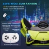 Kindervoertuig, elektrische auto lamborghini sian 2 zitter, gelicentieerd, kindervoertuig, met afstandsbediening, muziek(mp3/usb), groen 8