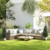 Kunstmatige cypress 2 delige set met grondpen 100 cm plastic kunstplant, kunstmatige planten, kunstboom net als echt decor voor kantoor woonkamer slaapkamer tuin 8