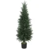 Kunstmatige cypress groot 120 cm kunstplant, kunstmatige planten in pot, uv bestendige kunstboom cypress zoals echt decor voor woonkamer slaapkamer kantoor balkon 1