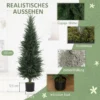 Kunstmatige cypress groot 120 cm kunstplant, kunstmatige planten in pot, uv bestendige kunstboom cypress zoals echt decor voor woonkamer slaapkamer kantoor balkon 5
