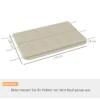 Kussenset voor hollywood schommel 170 cm stoelkussen, schommelkussen, zitkussen, tuinkussen met rug & zijkussens, beige 4