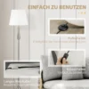 Lampenset vintage design 3 delige set met 2 tafellampen en 1 staande lamp e27 fitting voor woonkamer crèmekleurig 7