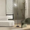 Led staande lamp dimbaar staande lamp met afstandsbediening & touch bediening, woonkamer staande lamp met 360° verstelbare zwanenhals, 1 uur timer, geheugenfunctie zwart 10