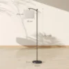 Led staande lamp traploos dimbaar staande lamp met stoffen lampenkap, voetschakelaar, staande lamp met 11 instelbare helderheidsniveaus, timer voor woonkamer zwart 4
