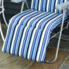 Ligstoel 2 delige set zonneligstoel met kussen inklapbaar verstelbare rugleuning staal polyester blauw 60x75x65 102cm voor tuin terras 9