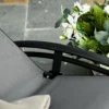 Ligstoel tuinstoel relaxstoel ligstoel alu verstelbaar grijs 171x64x82 cm voor terras & balkon 8