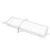 Ligstoelkussen ligstoelkussen zonnebed kussen tuinstoel kussenhoes polyester donkergrijs 196 x 55 x 8 cm 4