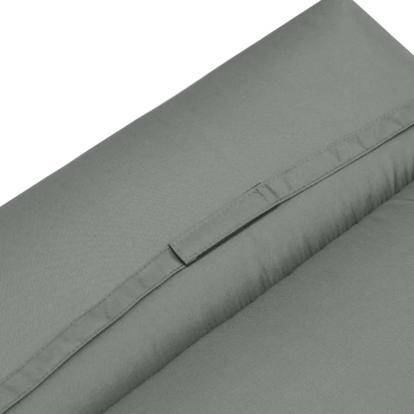 Ligstoelkussen ligstoelkussen zonnebed kussen tuinstoel kussenhoes polyester donkergrijs 196 x 55 x 8 cm 9