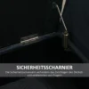 Luxe zitbank gestoffeerde bank met opbergruimte & armleuningen, velvet polyester, rubberhout, zwart, 107x42x65cm voor woonkamer & gang 8