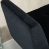 Luxe zitbank gestoffeerde bank met opbergruimte & armleuningen, velvet polyester, rubberhout, zwart, 107x42x65cm voor woonkamer & gang 9