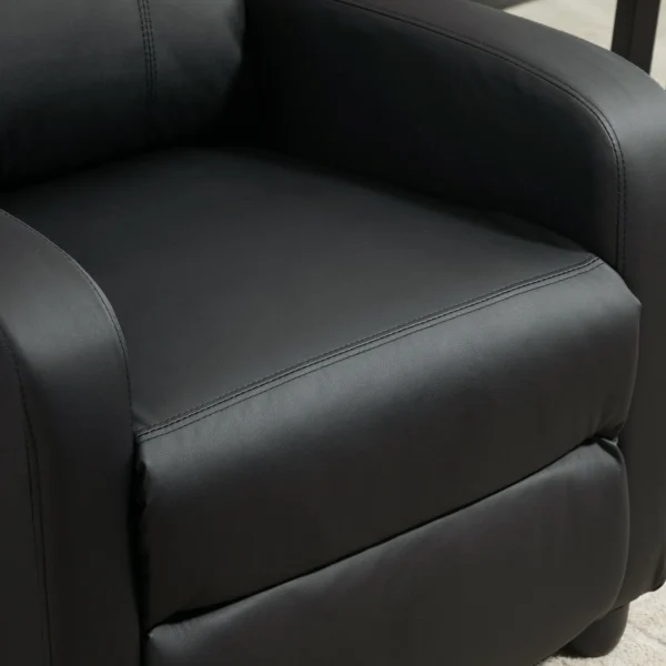 Massagestoel relaxstoel tv stoel 2 punts massage met rugleuning, ligstoel gemaakt van pu schuim zwart 68 x 88 x 98 cm 10