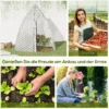 Mini broeikas overwinteringstent met roldeur 160x140x180cm voor tuin balkon winterscherm wit 8