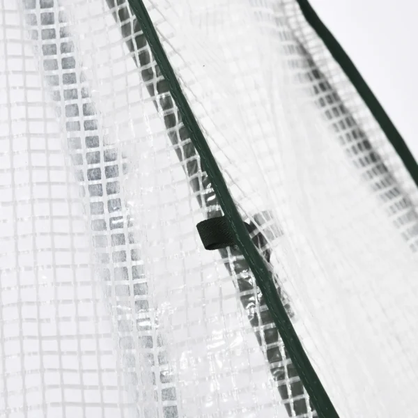 Mini broeikas overwinteringstent met roldeur 160x140x180cm voor tuin balkon winterscherm wit 9