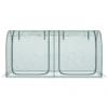 Mini kas 2,49x1,2m plantenbeschermingstent met deur voor tuin & balkon, stalen frame & hdpe net donkergroen 9