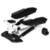 Mini stepper compact fitnessapparaat met lcd scherm, grote pedalen, metaal abs, wit zwart 48x34x21cm ideaal voor thuis 1