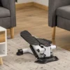 Mini stepper compact fitnessapparaat met lcd scherm, grote pedalen, metaal abs, wit zwart 48x34x21cm ideaal voor thuis 2