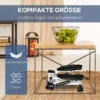 Mini stepper compact fitnessapparaat met lcd scherm, grote pedalen, metaal abs, wit zwart 48x34x21cm ideaal voor thuis 6