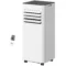 Mobiele airconditioning 3 in 1 klimaatapparaat met koeling, luchtontvochtiger, ventilator, afvoerslang, 7000btu luchtkoeler met 2 snelheden, timer, afstandsbediening, kinderslot, wit 1