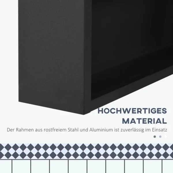 Moderne spiegelkast hangkast met spiegel 3 lagen zwart 40x15x60 cm voor badkamer & ruimtebesparende opslag 7
