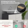 Onderkast voor wastafel met verstelbare plank, wastafelonderkast met handvat, badkameronderkast met kantelbeveiliging, grijs, 60 x 30 x 60 cm 5