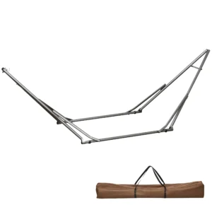 Opvouwbaar hangmatframe 2 in 1 hangmatstandaard & kledingrek tot 120 kg belastbaar 290 x 92 x 88 cm voor tuin & terras 1