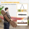 Opvouwbaar hangmatframe 2 in 1 hangmatstandaard & kledingrek tot 120 kg belastbaar 290 x 92 x 88 cm voor tuin & terras 6