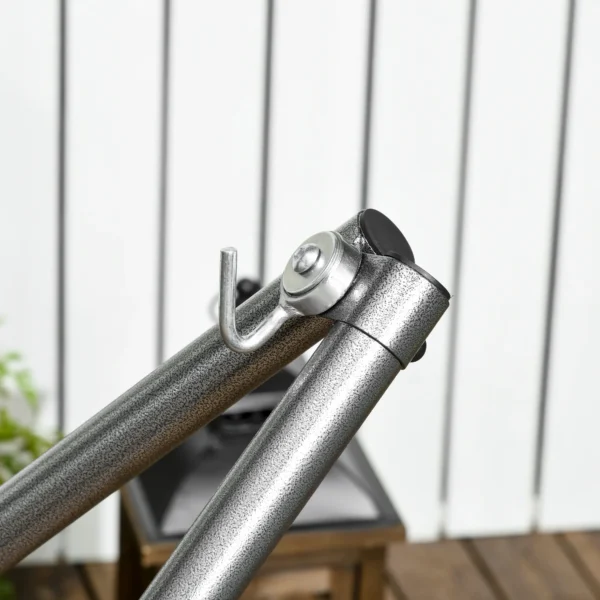 Opvouwbaar hangmatframe 2 in 1 hangmatstandaard & kledingrek tot 120 kg belastbaar 290 x 92 x 88 cm voor tuin & terras 9