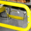 Opvouwbare houtskoolgrill bbq grill met 2 grillroosters en grillplaat opvouwbare poten uitneembare koolschaal van roestvrij staal 10