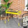 Opvouwbare houtskoolgrill bbq grill met 2 grillroosters en grillplaat opvouwbare poten uitneembare koolschaal van roestvrij staal 2