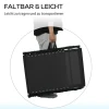 Opvouwbare zonneligstoel tuinligstoel klapligstoel met 4 traps verstelbare rugleuning, staal & mesh stof zwart 197 x 58 x 30 cm 7