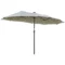 Parasol met led solar 4,5m dubbele parasol tuinparasol ovaal in lichtgrijs zwart voor terras & tuin 1