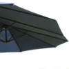 Parasol tuinparasol marktparasol dubbele parasol terrasparasol met handzwengel blauw ovaal 460 x 270 x 240 cm 10