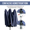 Parasol tuinparasol marktparasol dubbele parasol terrasparasol met handzwengel blauw ovaal 460 x 270 x 240 cm 7