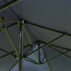 Parasol tuinparasol marktparasol dubbele parasol terrasparasol met handzwengel blauw ovaal 460 x 270 x 240 cm 8