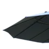 Parasol tuinparasol marktparasol dubbele parasol terrasparasol met handzwengel blauw ovaal 460 x 270 x 240 cm 9