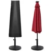Parasolhoes voor parasol tot Ø400 cm hoes parasolbescherming met rits, tas staaf oxfordstof zwart 1