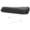 Parasolhoes voor parasol tot Ø400 cm hoes parasolbescherming met rits, tas staaf oxfordstof zwart 7