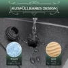 Parasolvoet voor 38 mm / 48 mm parasols, te vullen met water of zand, stabiele parasolvoet Ø60 x 36h cm 5