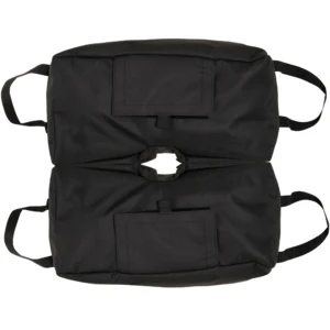 Parasolvoet zandzak marktparasolvoet, 2x vulbare zakken 50kg, met schop, zwart 1