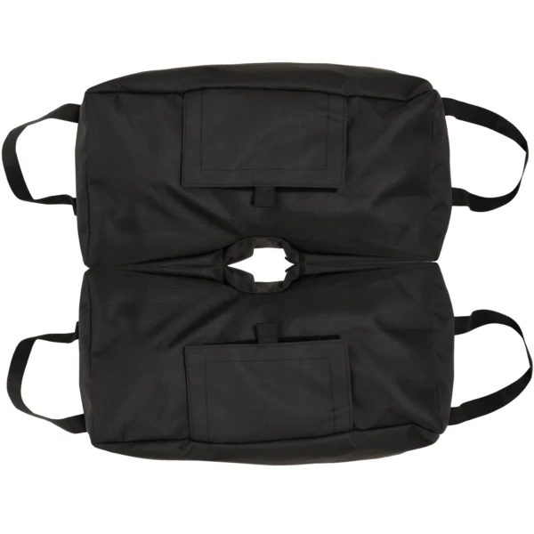 Parasolvoet zandzak marktparasolvoet, 2x vulbare zakken 50kg, met schop, zwart 1