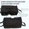 Parasolvoet zandzak marktparasolvoet, 2x vulbare zakken 50kg, met schop, zwart 5