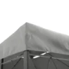 Paviljoendak vervangend dak voor tuinpaviljoen 3x4m gemaakt van polyester in lichtgrijs, weerbestendig & duurzaam 9